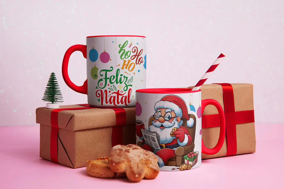 Coleção Canecas De Natal Criativas 2 13