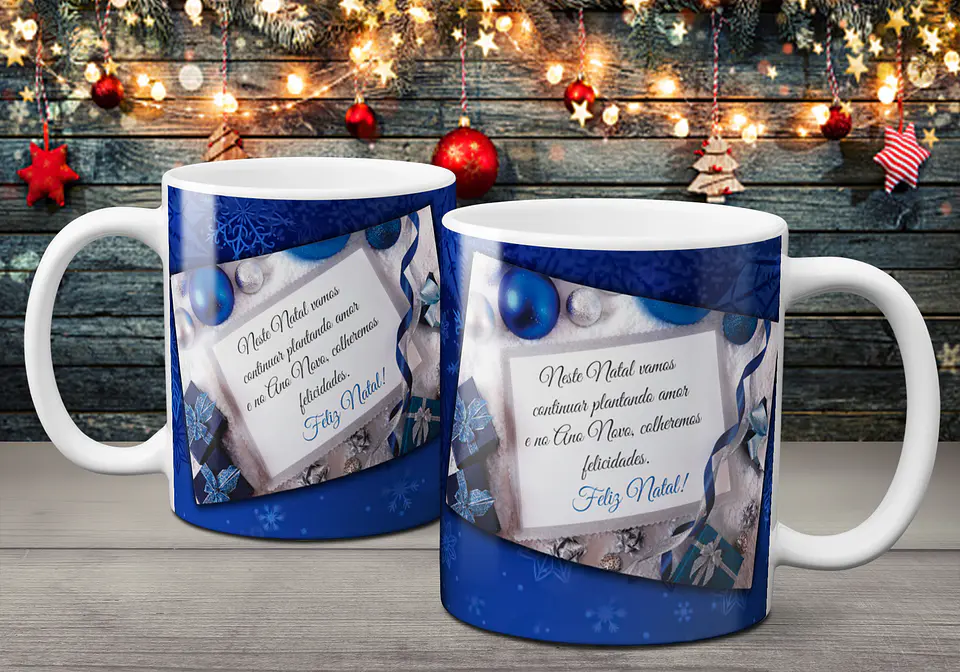 Coleção Canecas Com Mensagens De Natal 11