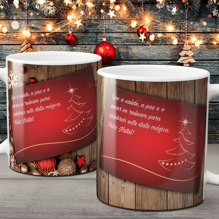 Coleção Canecas Com Mensagens De Natal 15