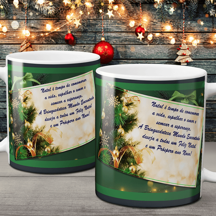 Coleção Canecas Com Mensagens De Natal 17