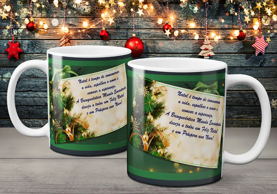Coleção Canecas Com Mensagens De Natal 17