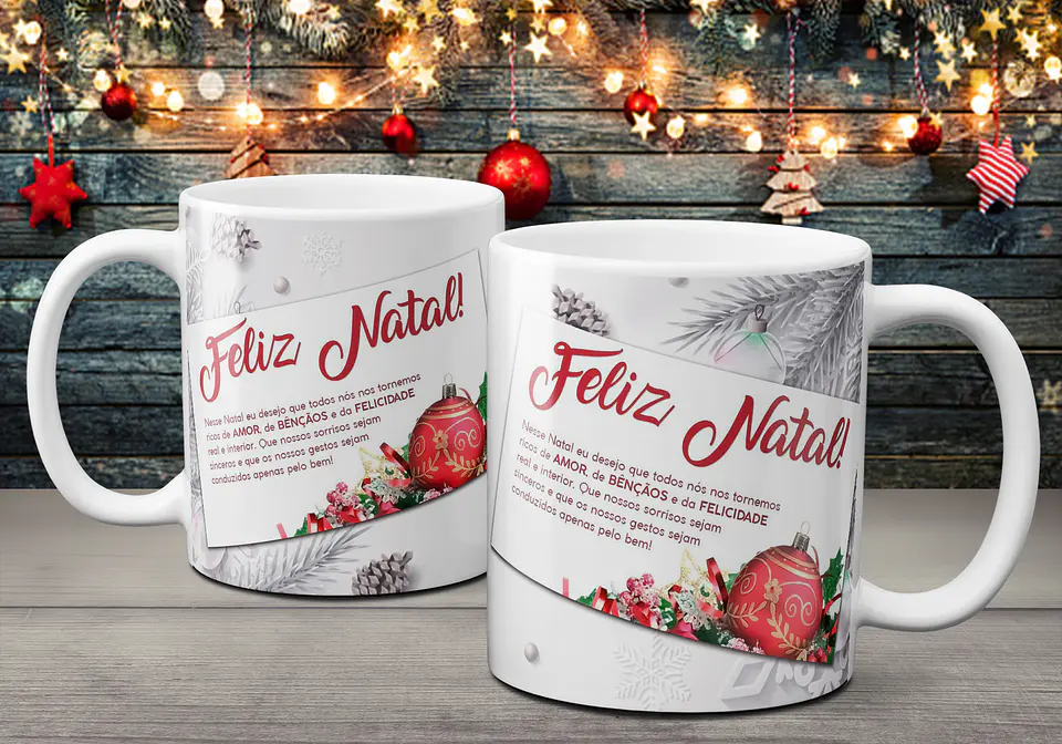 Coleção Canecas Com Mensagens De Natal 19