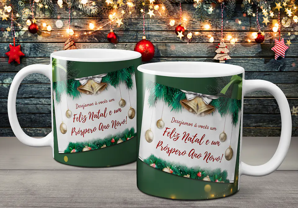 Coleção Canecas Com Mensagens De Natal 2 3