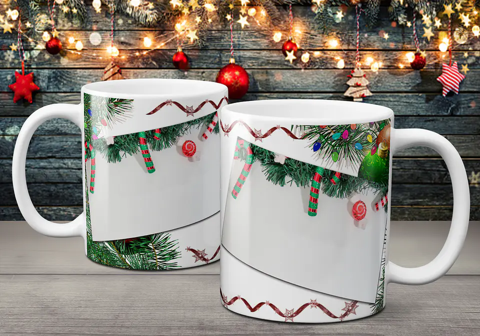 Coleção Canecas Com Mensagens De Natal 2 5