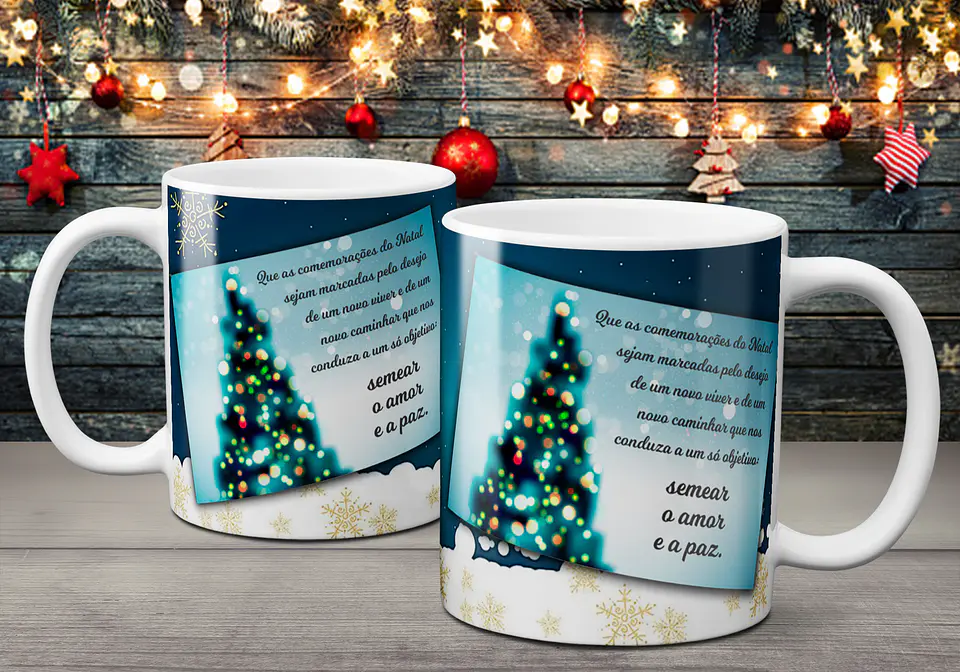 Coleção Canecas Com Mensagens De Natal 2 6