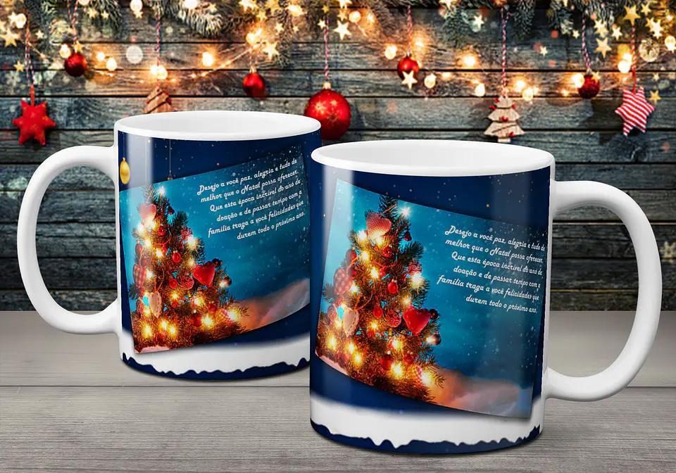 Coleção Canecas Com Mensagens De Natal 2 7