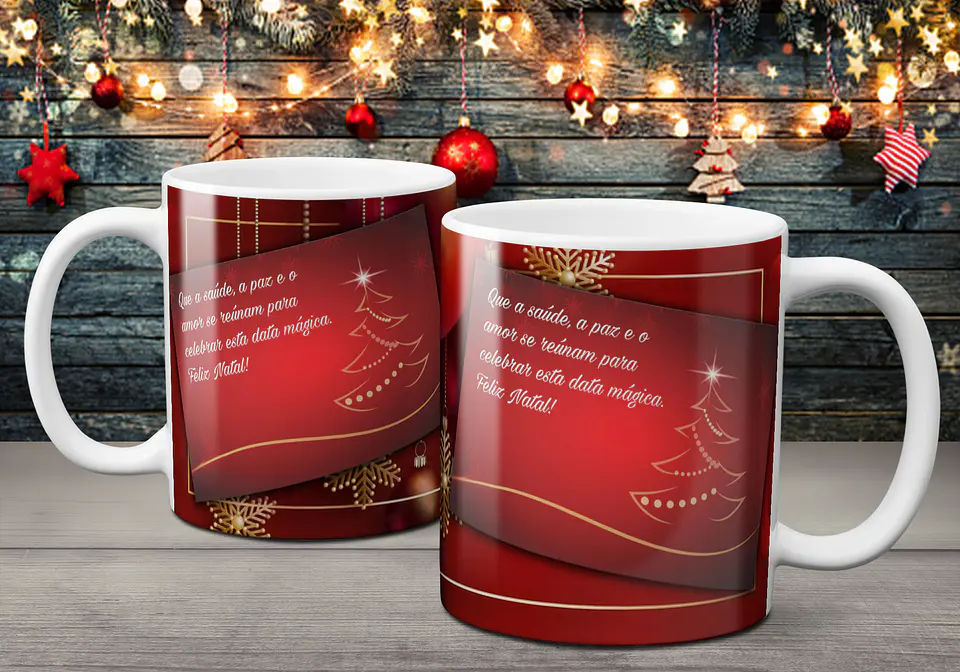 Coleção Canecas Com Mensagens De Natal 2 8