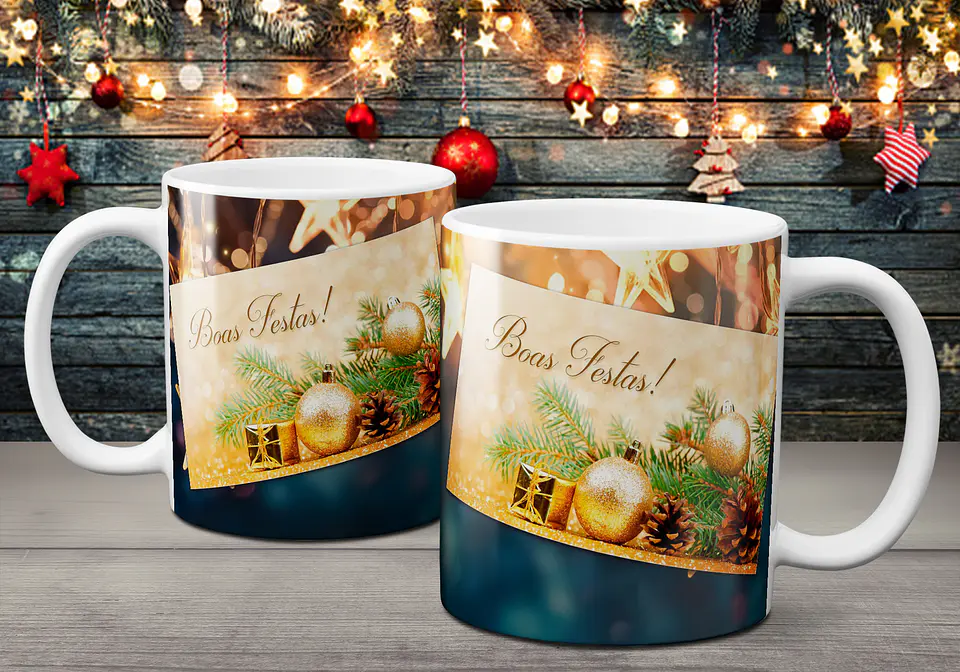 Coleção Canecas Com Mensagens De Natal 2 9