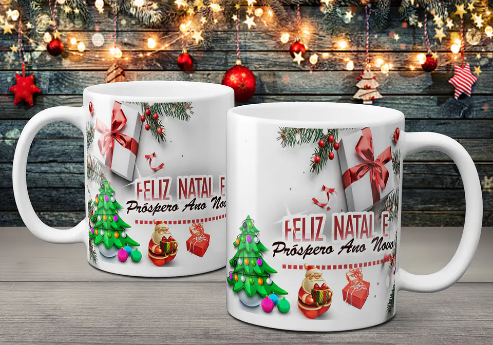 Coleção Canecas Com Mensagens De Natal 2 13
