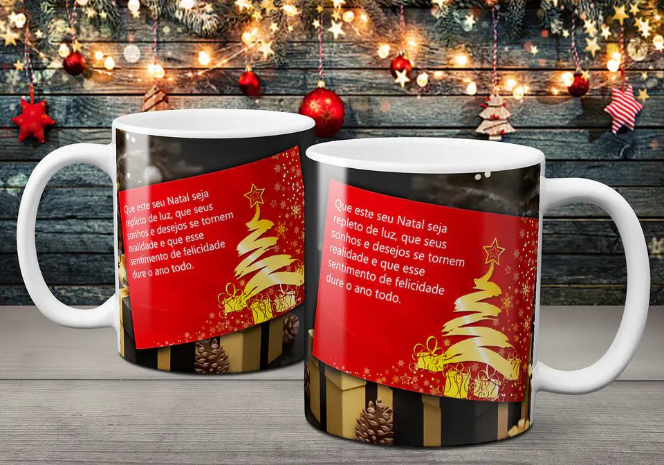 Coleção Canecas Com Mensagens De Natal 2 19