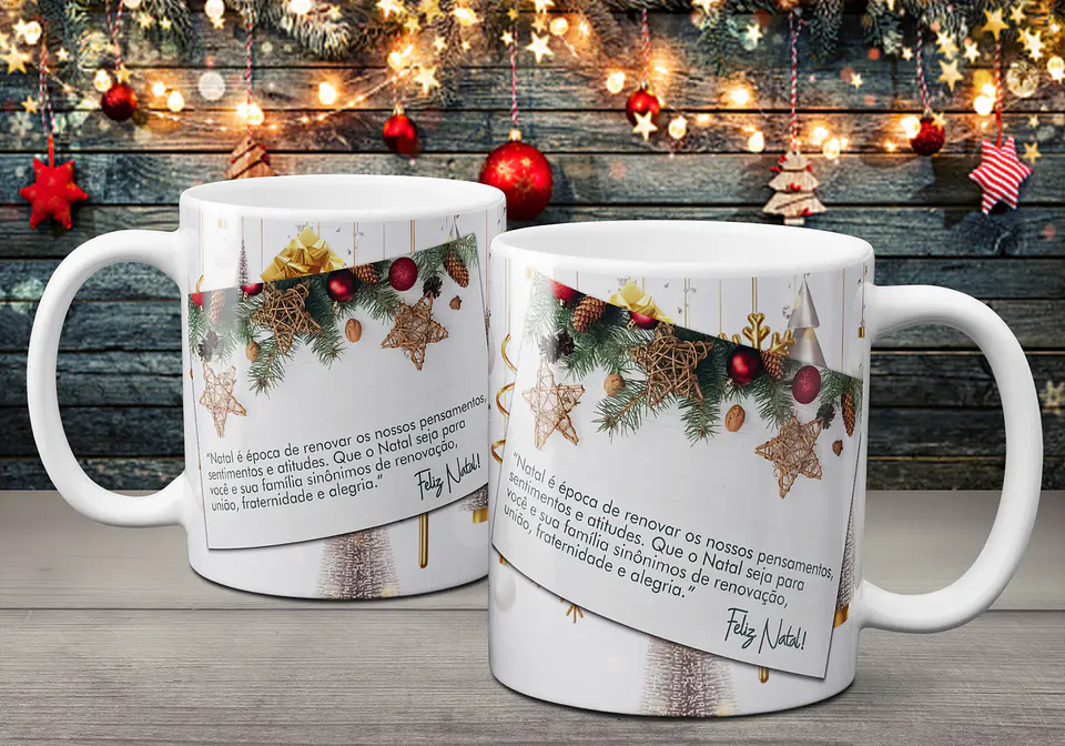 Coleção Canecas Com Mensagens De Natal 2 20