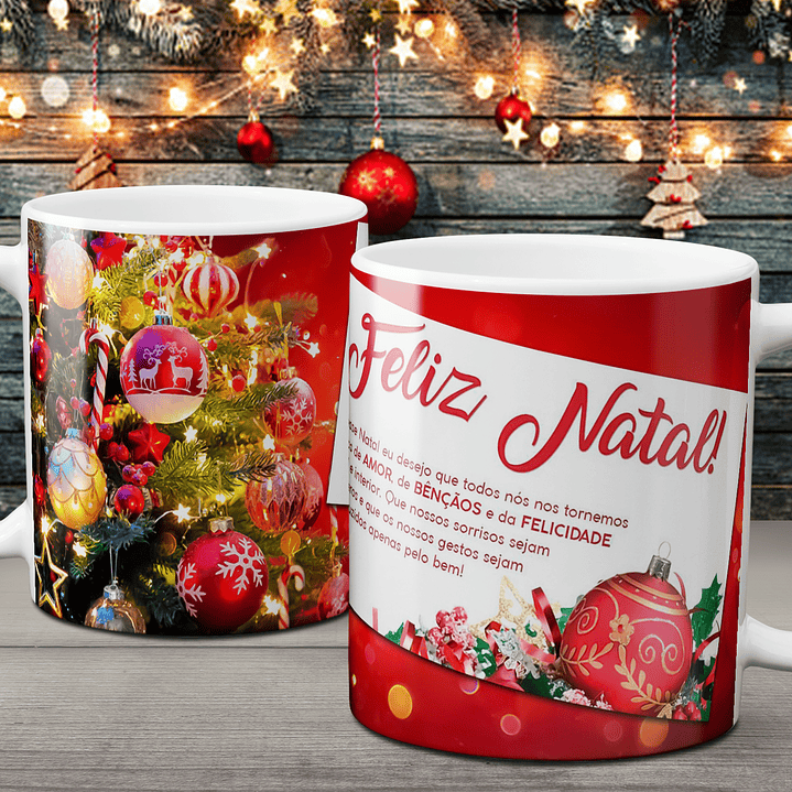 Coleção Canecas Com Mensagens De Natal 2 23
