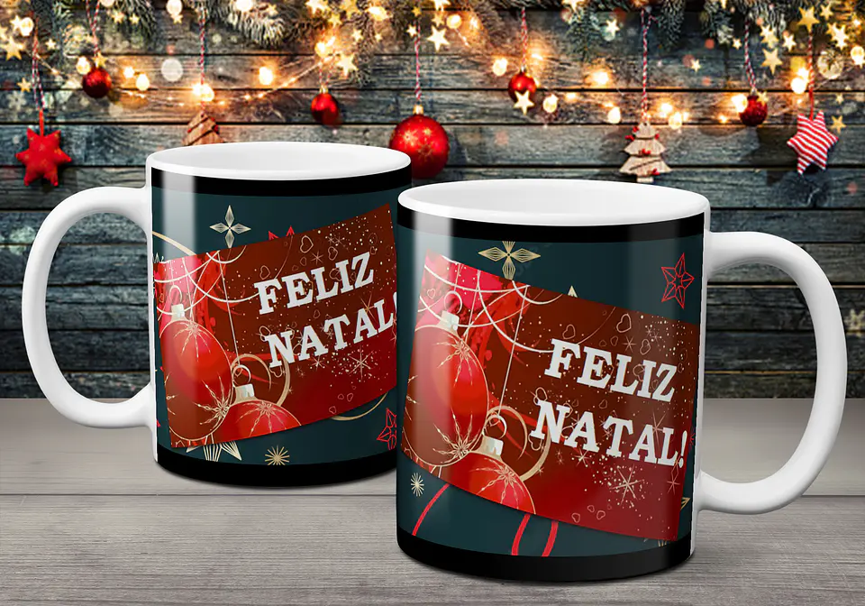 Coleção Canecas Com Mensagens De Natal 2 24