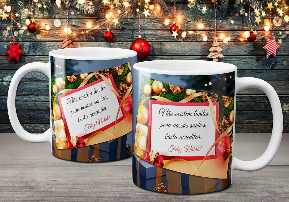 Coleção Canecas Com Mensagens De Natal 2 25