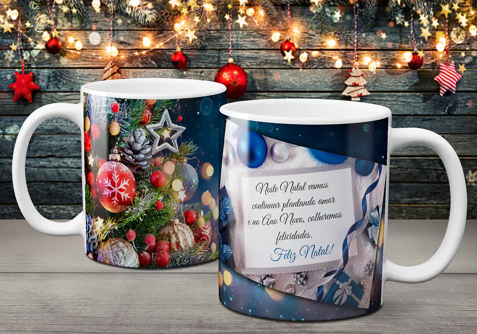Coleção Canecas Com Mensagens De Natal 2 26