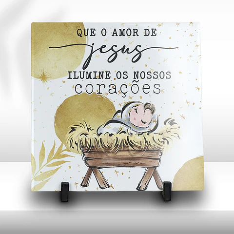 Azulejos Natalícios em Porcelana Made in Portugal | Decoração Sagrada Família e Presépio | Envio para Europa