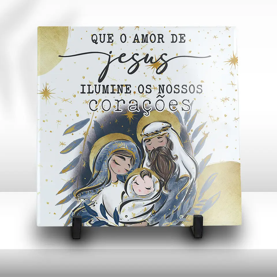 Azulejos Natalícios em Porcelana Made in Portugal | Decoração Sagrada Família e Presépio | Envio para Europa 4