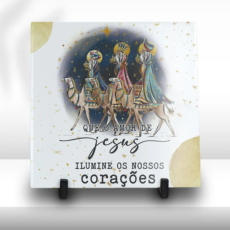 Azulejos Natalícios em Porcelana Made in Portugal | Decoração Sagrada Família e Presépio | Envio para Europa 5