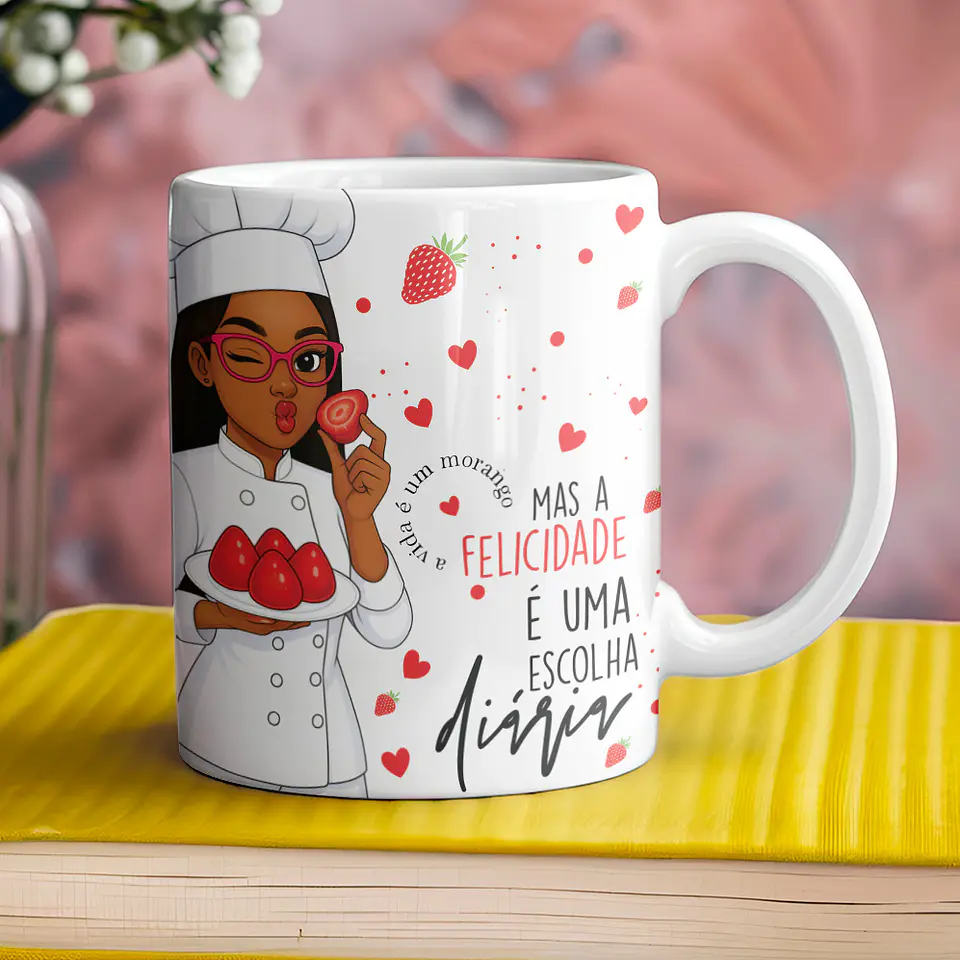 Coleção Canecas Morango Do Amor 7