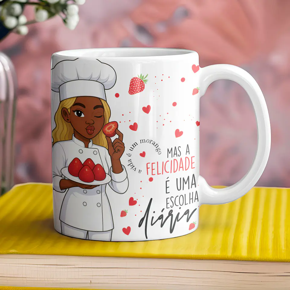 Coleção Canecas Morango Do Amor 13