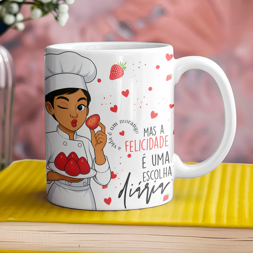 Coleção Canecas Morango Do Amor 14