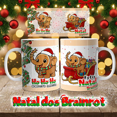 A Coleção Mais Divertida deste Natal: Canecas Brainrot!