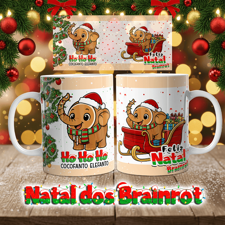 A Coleção Mais Divertida deste Natal: Canecas Brainrot! 1