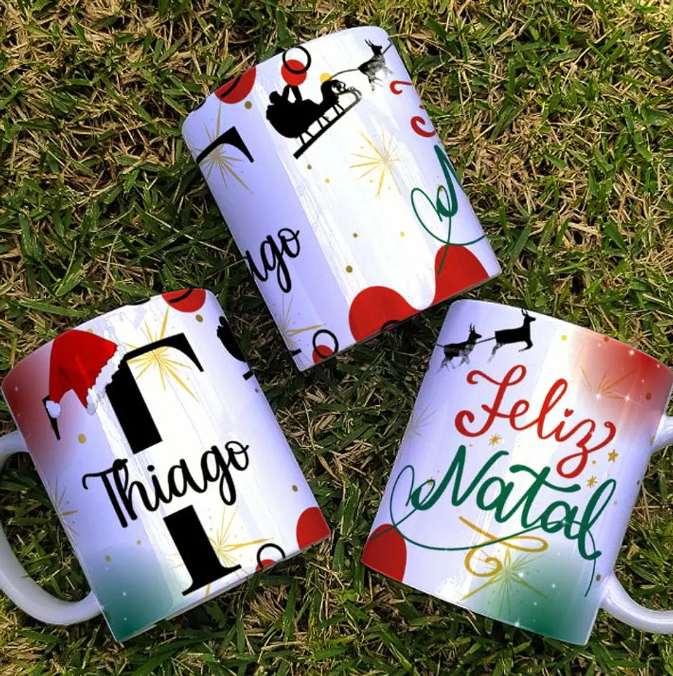 A Magia da Personalização: Canecas de Natal com Nome! 4
