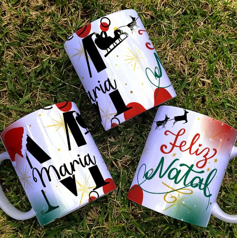 A Magia da Personalização: Canecas de Natal com Nome! 5