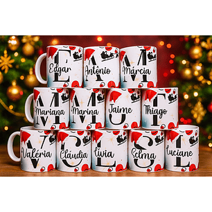 A Magia da Personalização: Canecas de Natal com Nome!