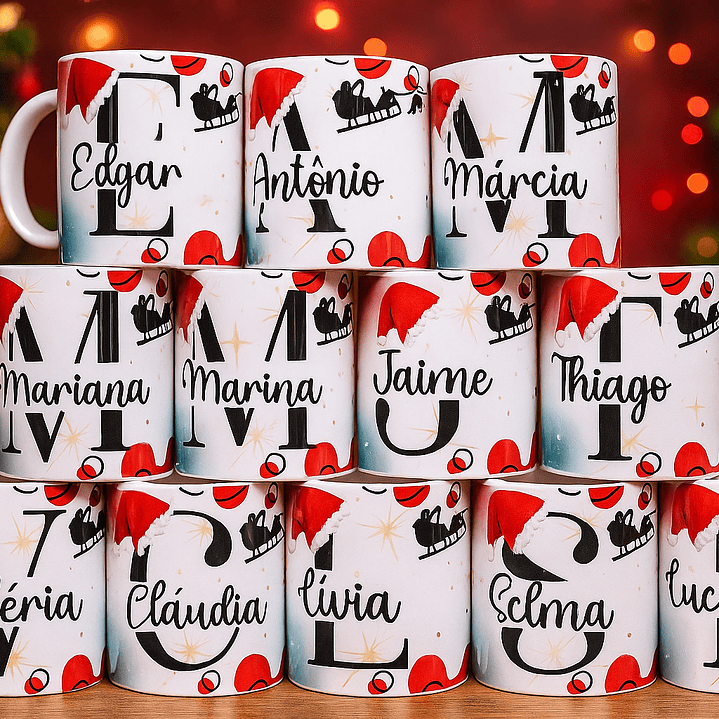 A Magia da Personalização: Canecas de Natal com Nome! 1