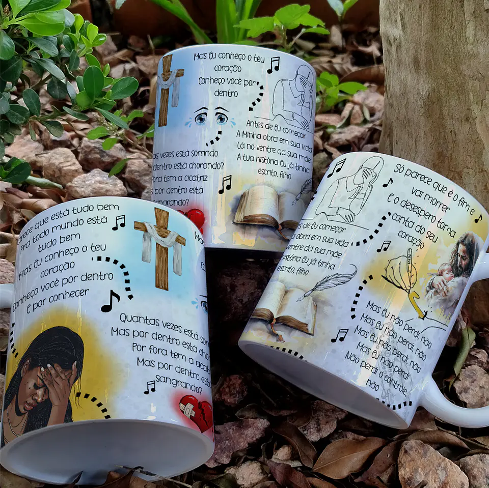 A Fé em Cada Gole: Canecas de Arte Gospel - Músicas que Tocam a Alma! 13