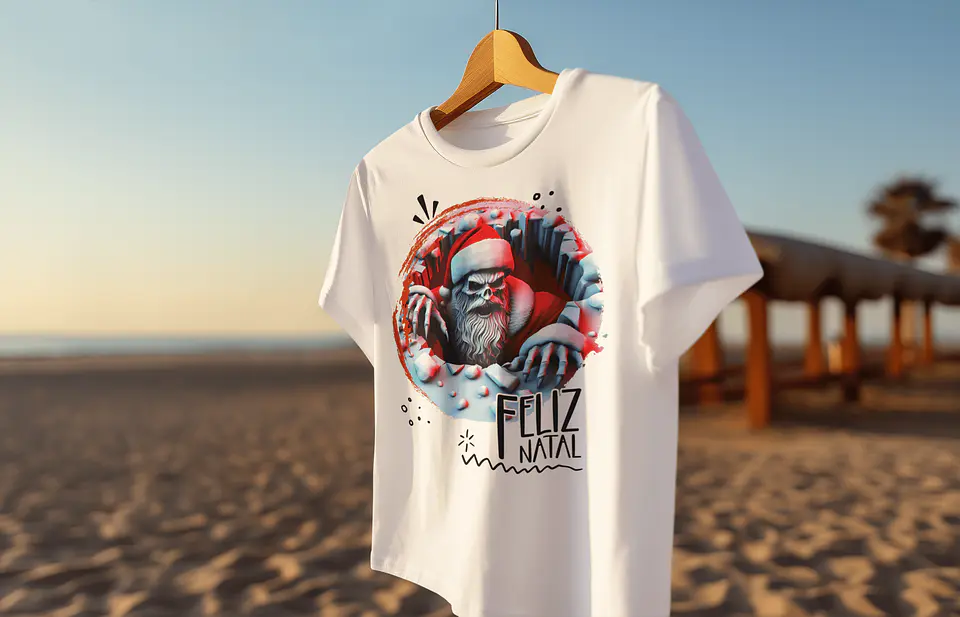 O Lado Sombrio do Natal: T-Shirts de Terror Festivo! 😈 3