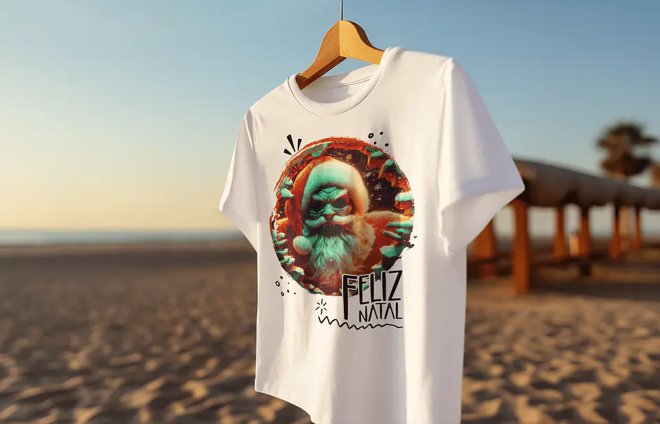 O Lado Sombrio do Natal: T-Shirts de Terror Festivo! 😈 4