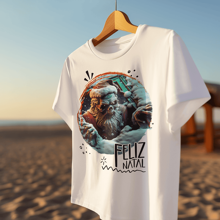 O Lado Sombrio do Natal: T-Shirts de Terror Festivo! 😈 9