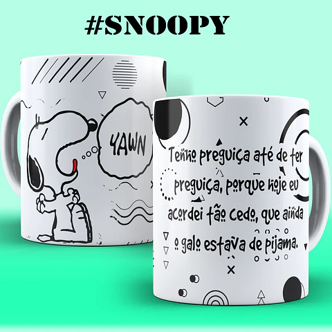 ☕ Coleção Irreverente Snoopy: Humor na Caneca para o Seu Dia a Dia! 😂