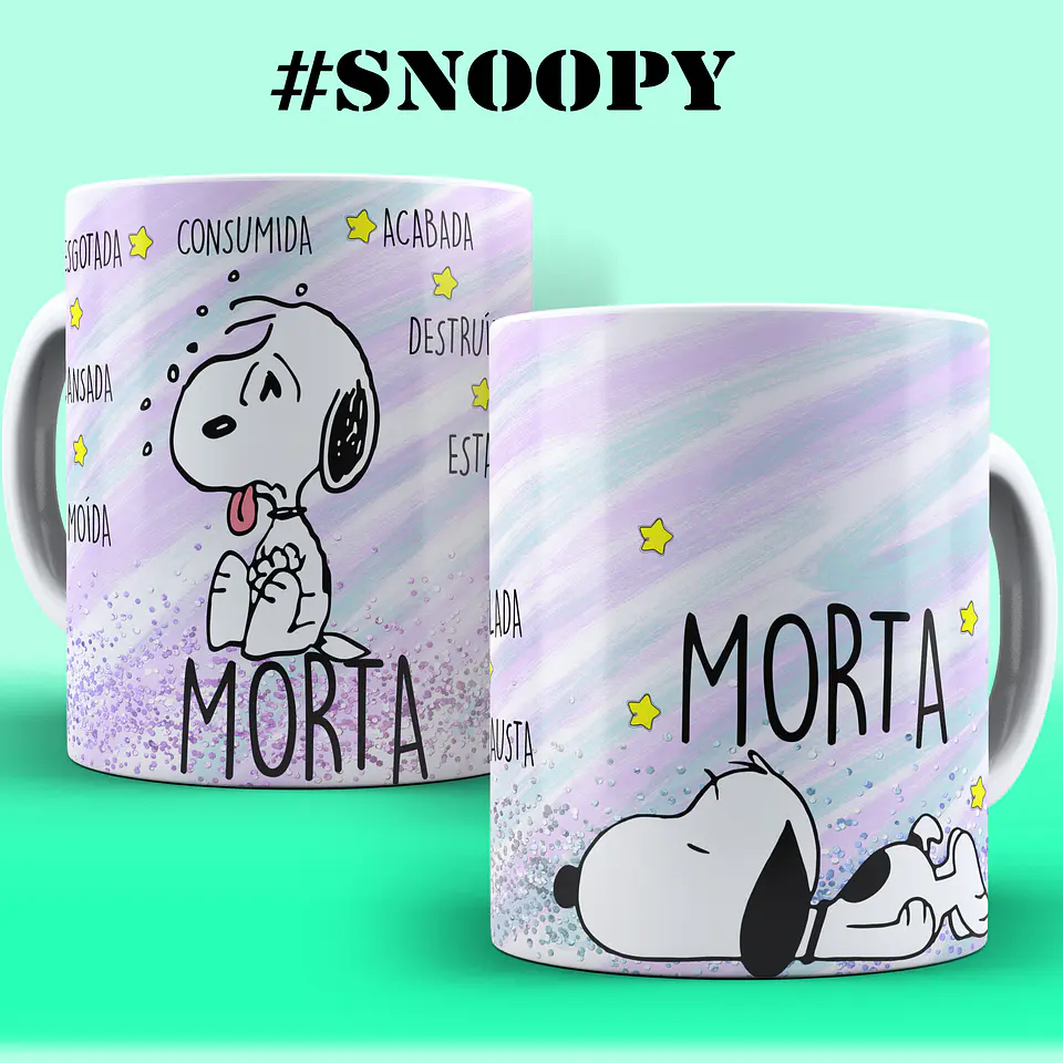 ☕ Coleção Irreverente Snoopy: Humor na Caneca para o Seu Dia a Dia! 😂 4