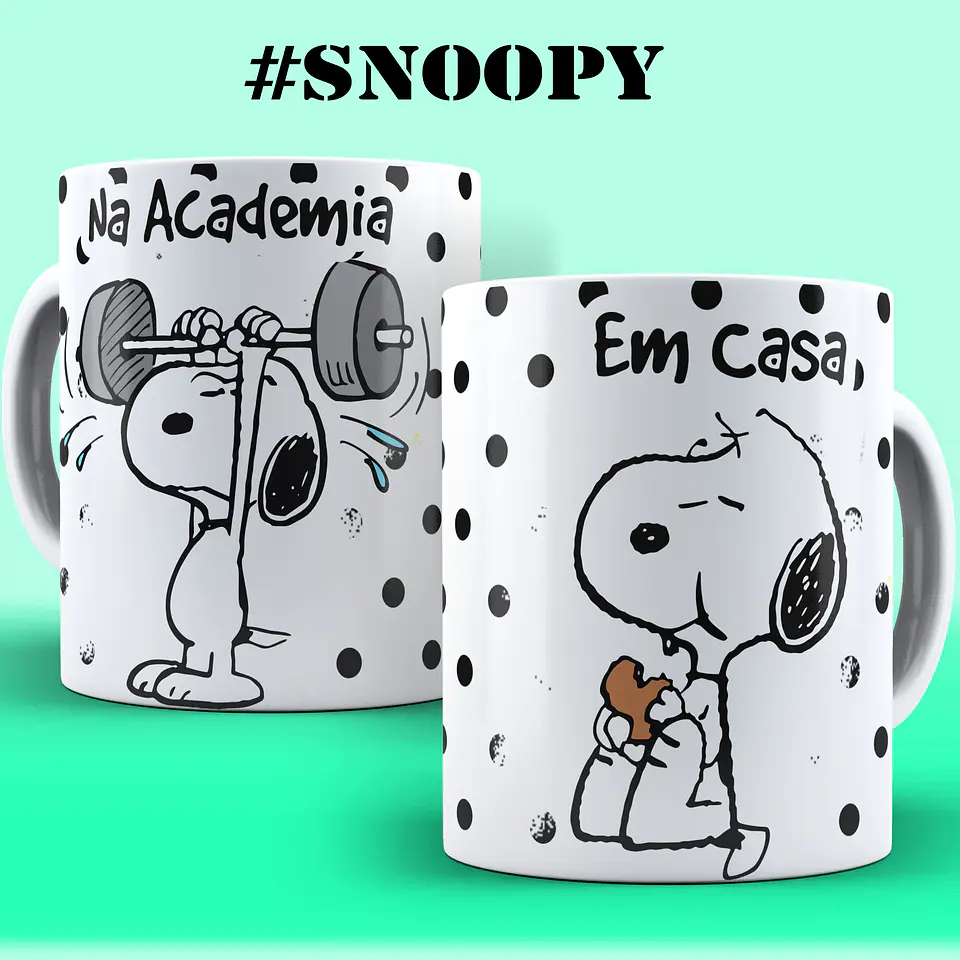 ☕ Coleção Irreverente Snoopy: Humor na Caneca para o Seu Dia a Dia! 😂 5