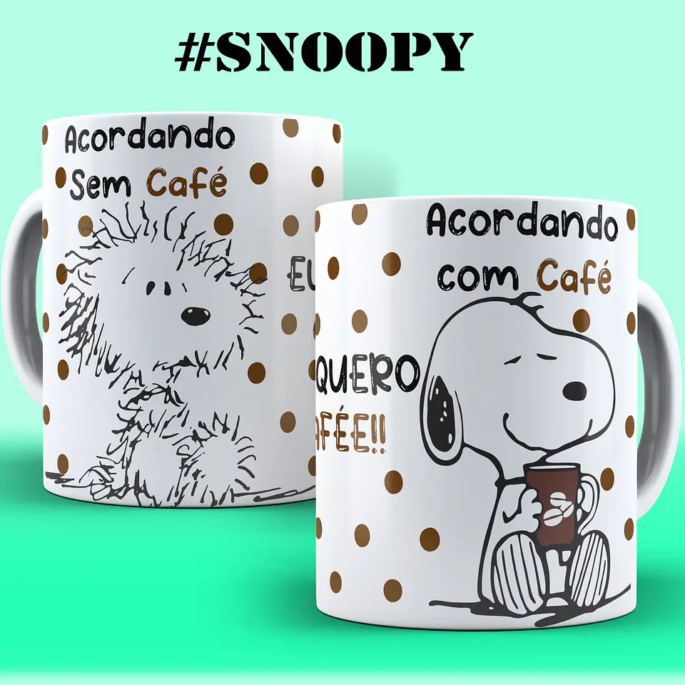 ☕ Coleção Irreverente Snoopy: Humor na Caneca para o Seu Dia a Dia! 😂 7
