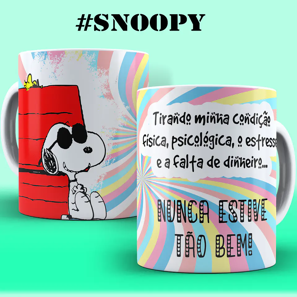 ☕ Coleção Irreverente Snoopy: Humor na Caneca para o Seu Dia a Dia! 😂 8