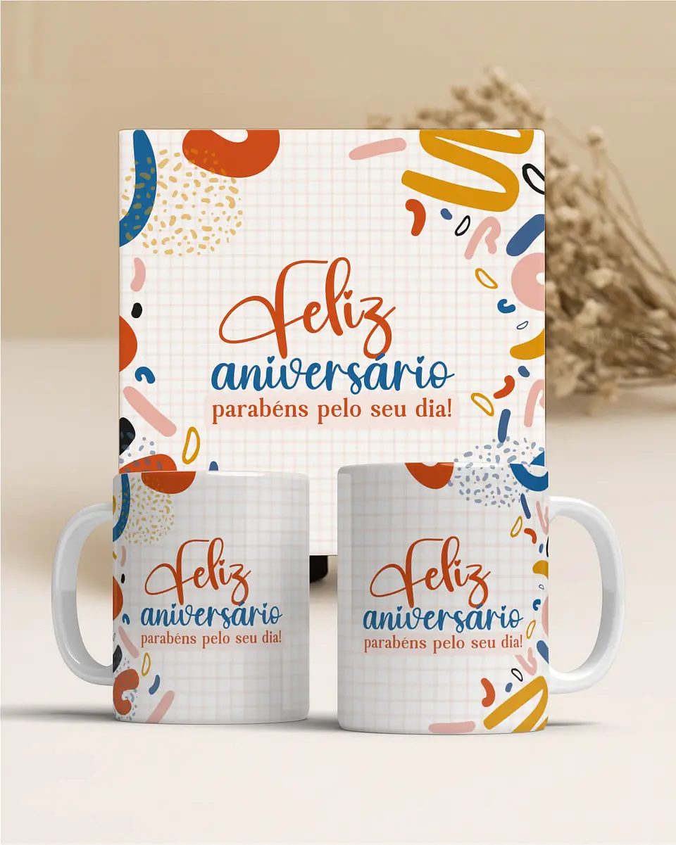 Coleção Presente Perfeito: Canecas de Aniversário Personalizadas em Porcelana! 10