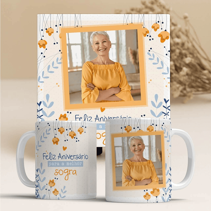 Coleção Presente Perfeito: Canecas de Aniversário Personalizadas em Porcelana! 2 3