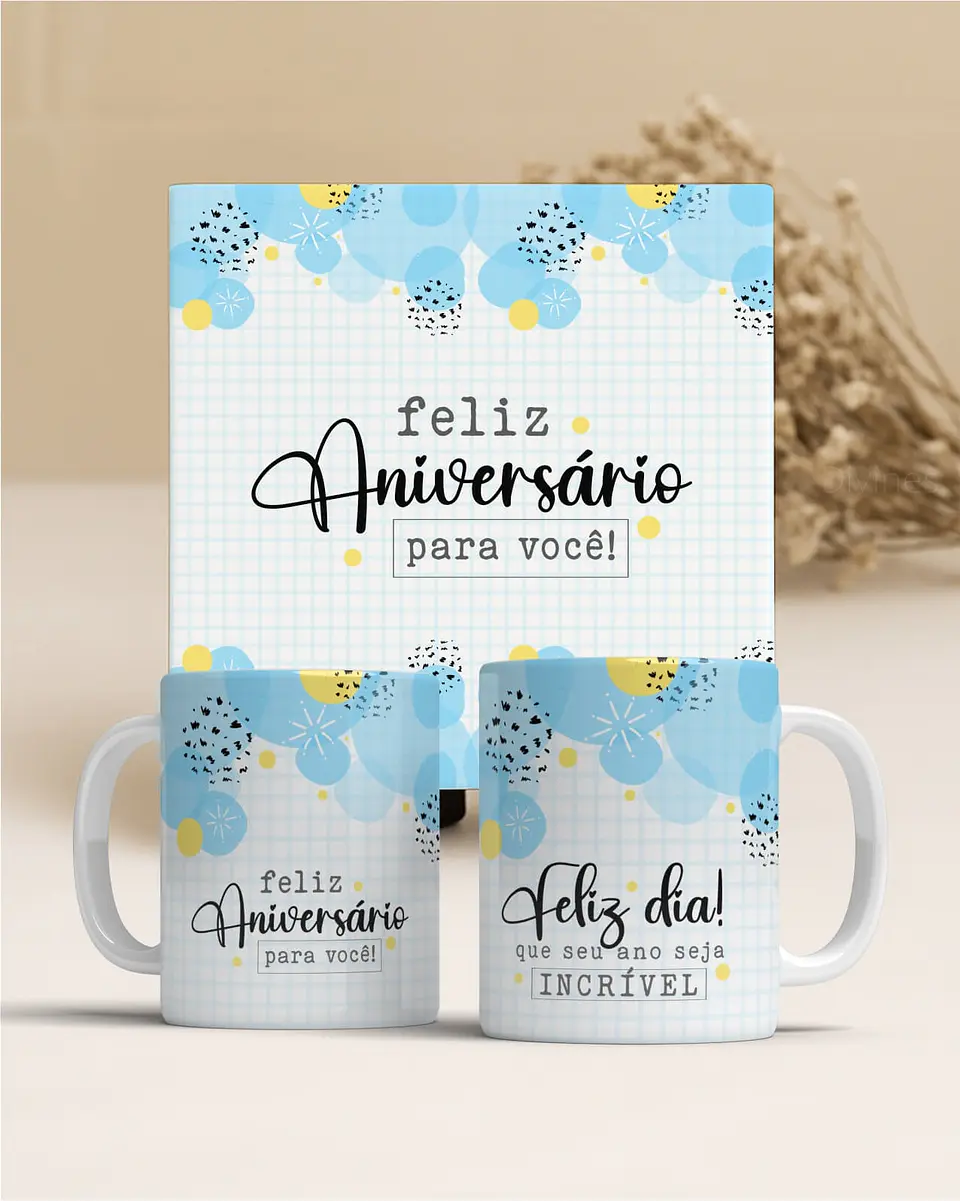 Coleção Presente Perfeito: Canecas de Aniversário Personalizadas em Porcelana! 2 7