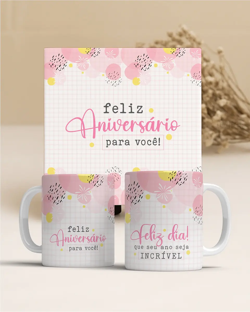 Coleção Presente Perfeito: Canecas de Aniversário Personalizadas em Porcelana! 2 8