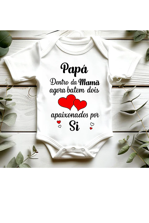 💖👶 A Notícia Mais Doce: Body de Bebé "Dois Corações por Si"! ✨