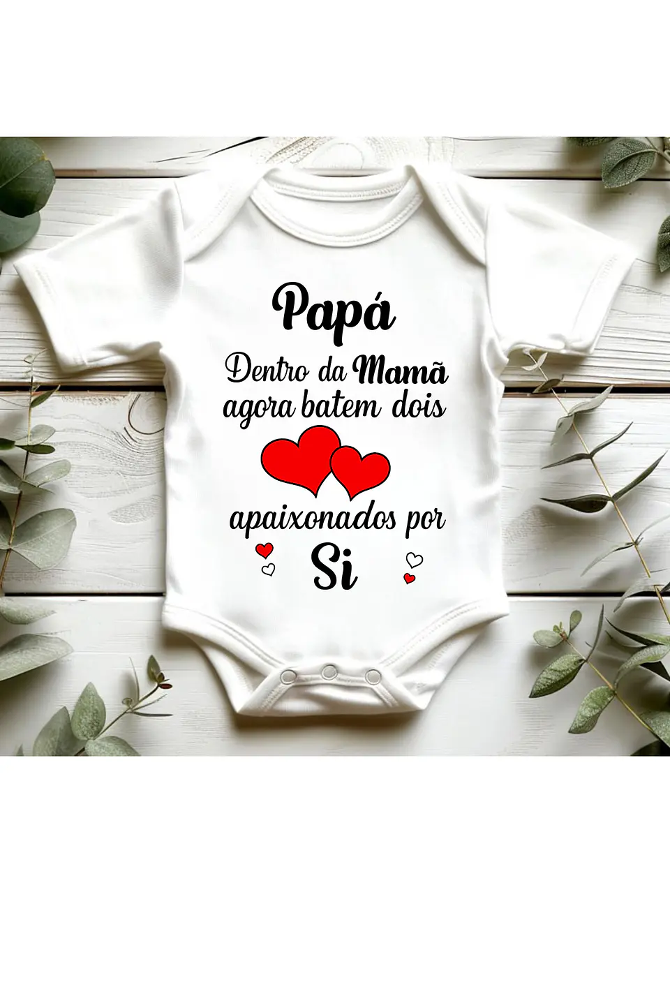 💖👶 A Notícia Mais Doce: Body de Bebé 