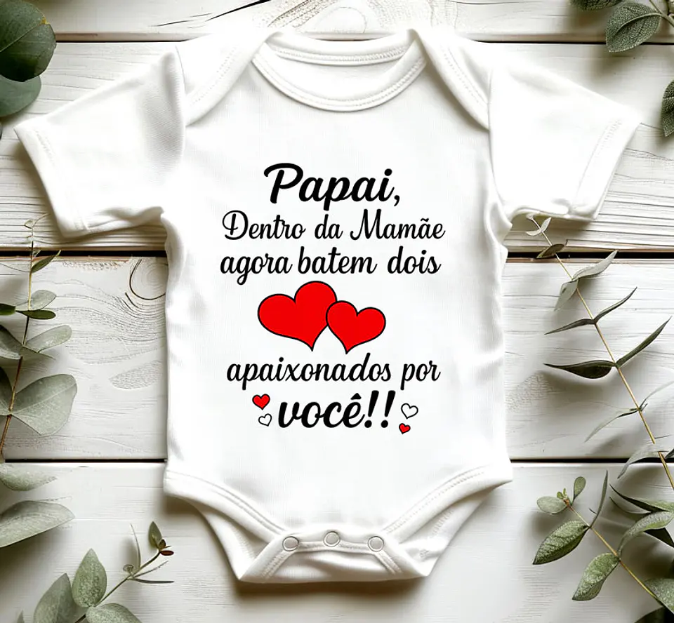 💖👶 A Notícia Mais Doce: Body de Bebé 