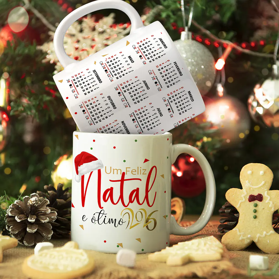 Caneca 2025 Com calendário 2026 4