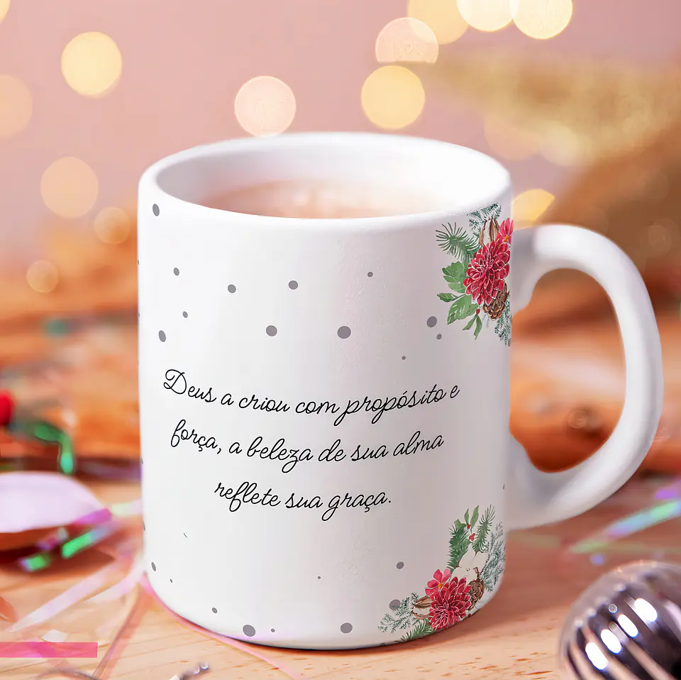 Caneca Inicial & Flores 2