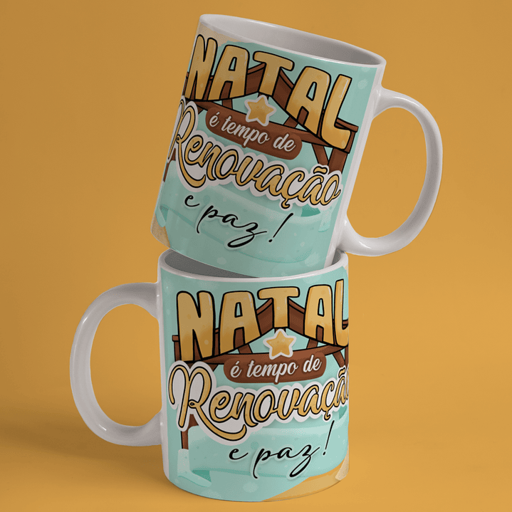 Caneca A Verdadeira Luz e Sentido do Natal em Porcelana! 25